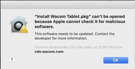 wacom tablet drivers for mac